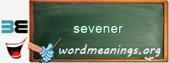 WordMeaning blackboard for sevener